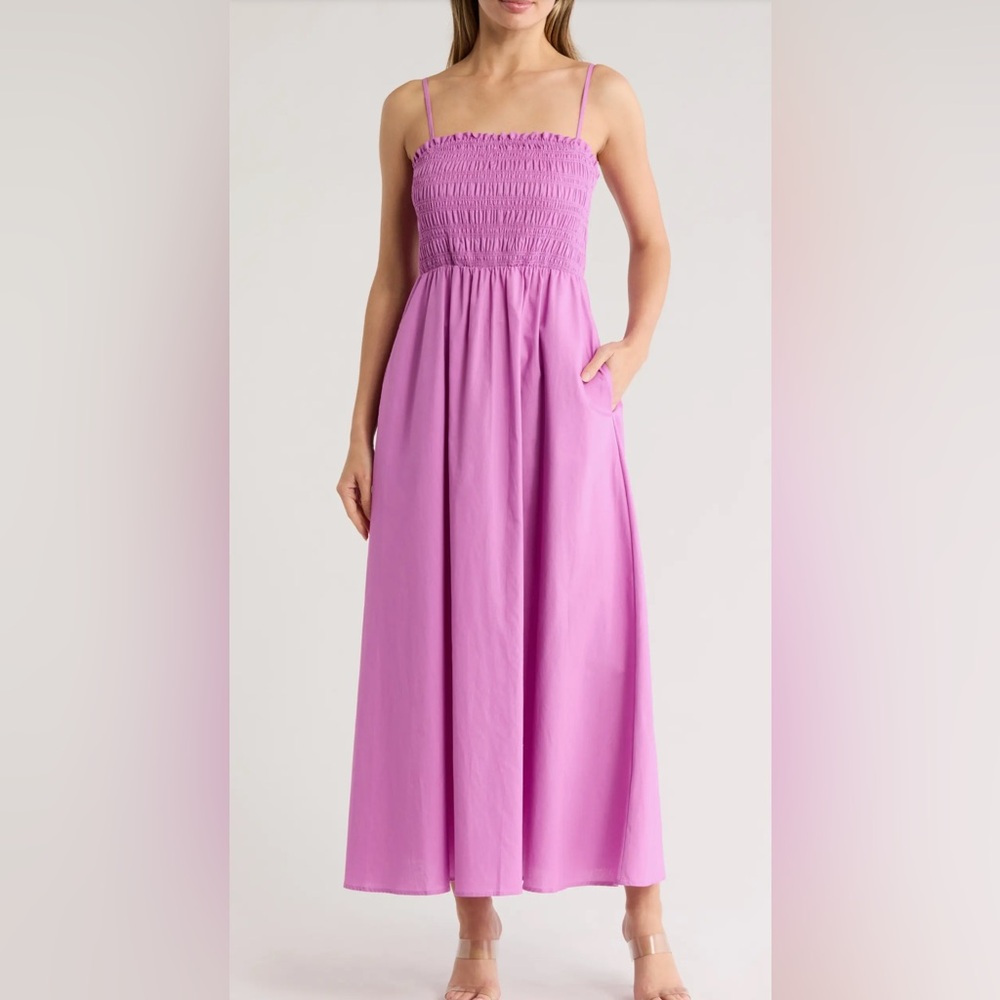 Lavender Nordstrom rack smocked top dress